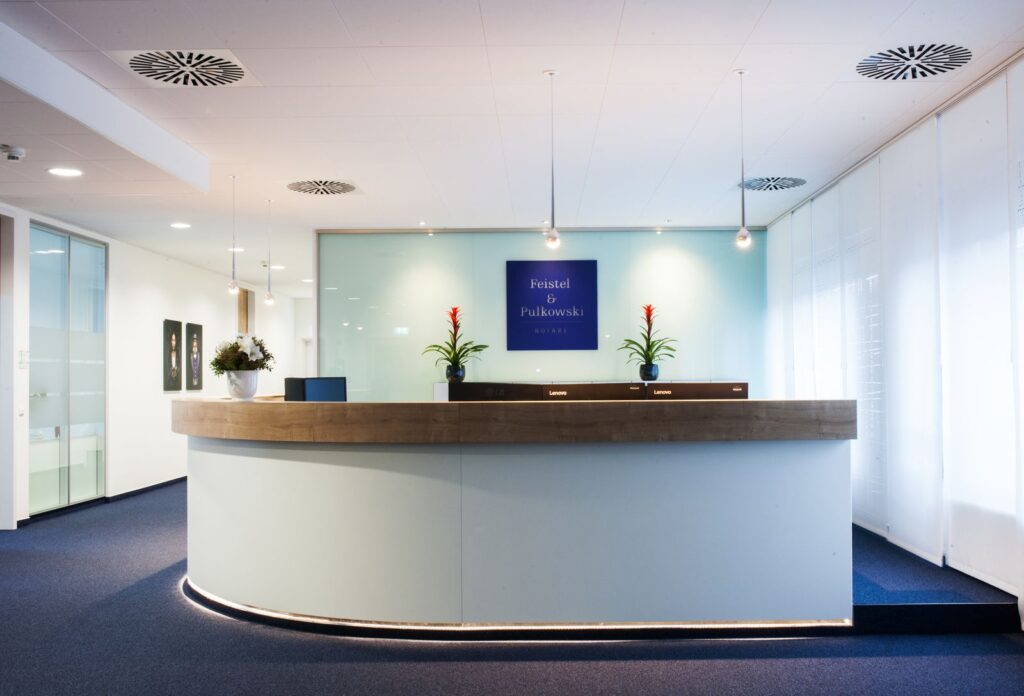 Empfangs-Tresen der Kanzlei